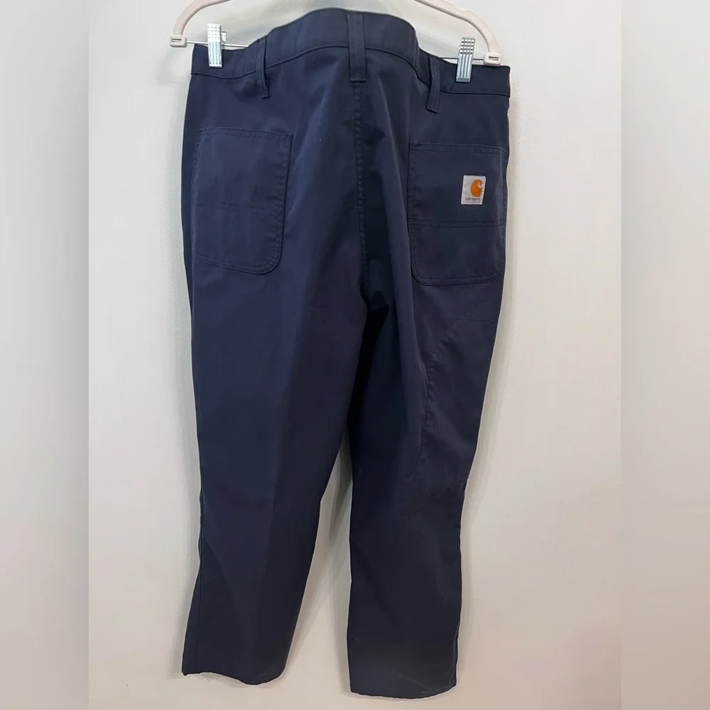 Carhartt Men's Navy Relaxed Fit‎ Straight Leg Cotton-blend Pants - 40x32 38x32